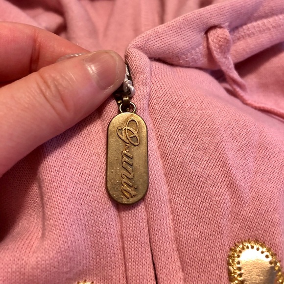 New G-Unit Pink Logo Zip up Jacket/Hoodie Size-M - Picture 3 of 5